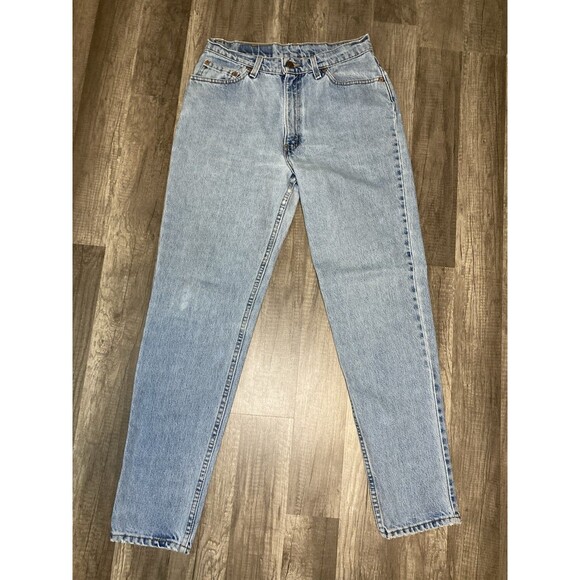 Levis 512 Vintage (1997) Jeans 11 JR M 28x30 Slim Fit Tapered Made In USA 90s - Picture 7 of 13